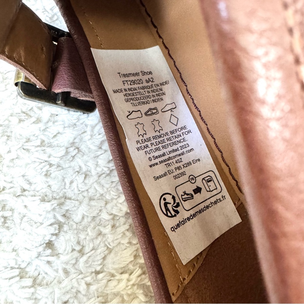 Seasalt Cornwall Tresmeer Woven Brown Leather Fisherman Shoes Size 38 - Picture 8 of 9